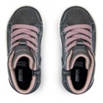 GEOX  ΚΟΡΙΤΣΙ SNEAKERS B36D5B 022NF C1377 ΓΚΡΙ/ΡΟΖ